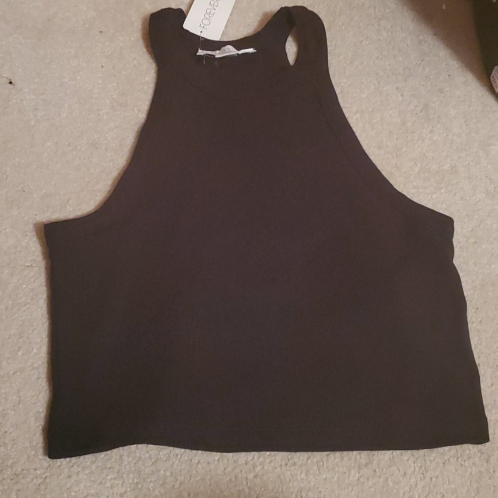 Black muscle tank